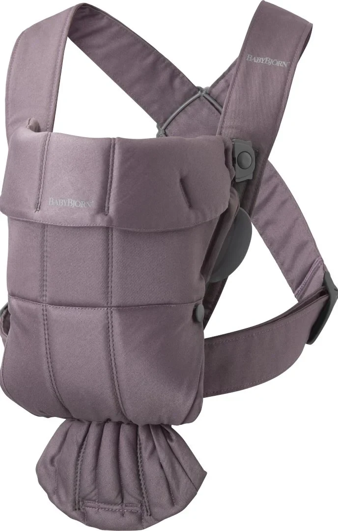 Анатомический рюкзак-переноска BabyBjörn Mini Dark Purple с несколькими положениями для ношения, хлопок 2