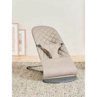 Balansoar BabyBjorn Bliss Woven C-Quilt Sand grey 2