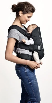 Анатомический рюкзак-переноска BabyBjörn One Denim Grey с несколькими положениями для ношения, хлопок 2
