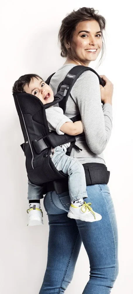 Анатомический рюкзак-переноска BabyBjörn One Denim Grey с несколькими положениями для ношения, хлопок 3
