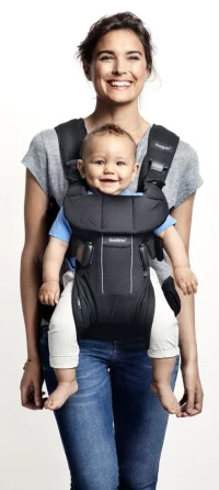 Анатомический рюкзак-переноска BabyBjörn One Denim Grey с несколькими положениями для ношения, хлопок 4