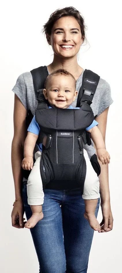 Анатомический рюкзак-переноска BabyBjörn One Denim Grey с несколькими положениями для ношения, хлопок 4