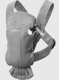 Анатомический рюкзак-кенгуру BabyBjorn Mini Grey 3D Mesh с несколькими положениями для ношения