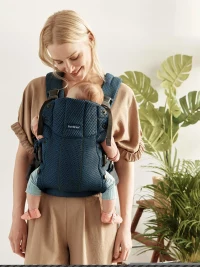 Анатомический рюкзак-кенгуру BabyBjorn Harmony Navy Blue, 3D Mesh 3