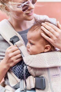 Анатомический рюкзак-кенгуру BabyBjorn One Air Pearly Pink, 3D Mesh 3