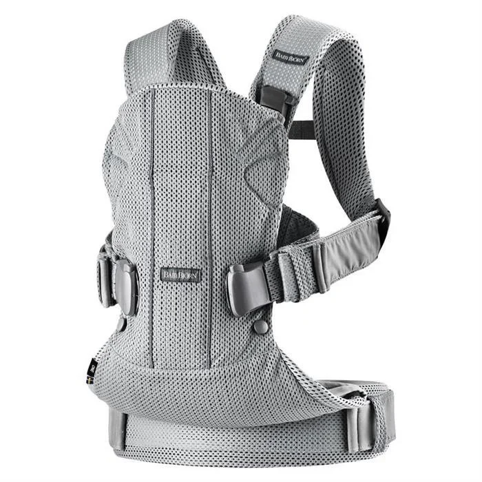 Анатомический рюкзак-кенгуру BabyBjorn One Air Silver, 3D Mesh 2