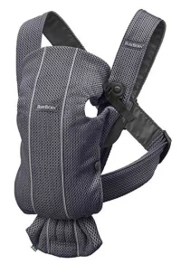Анатомический рюкзак-кенгуру BabyBjorn Mini Anthracite с несколькими положениями для ношения, 3D Mesh