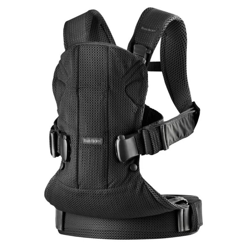 Marsupiu anatomic BabyBjorn One Air Black, 3D Mesh 2