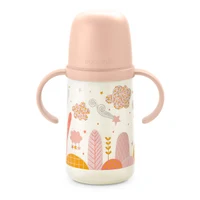 Cana cu cioc din silicon, 270 ml, +6 luni, „Plimbari prin park” / verde Suavinex