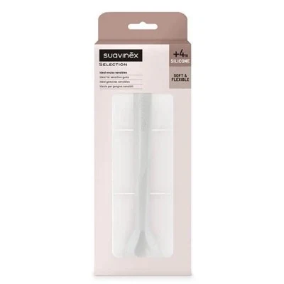 Lingura din silicon Colour Essence, Gri, Suavinex 2