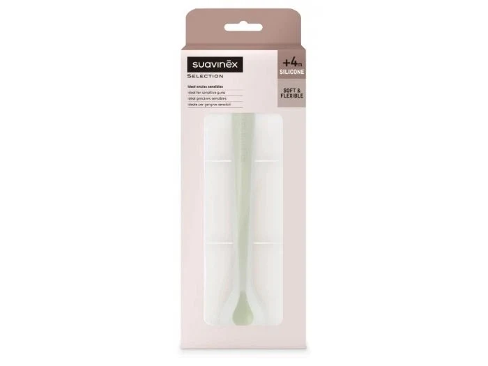 Lingura din silicon Colour Essence, Verde, Suavinex 2