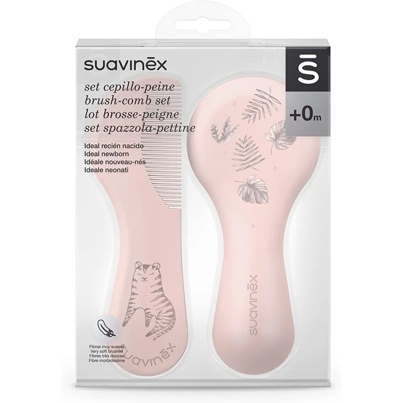 Set perie si pieptene Roz, Suavinex 2