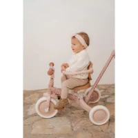Tricicleta 4 in 1 cu bara de impingere – Fairy Floral – Little Dutch 2