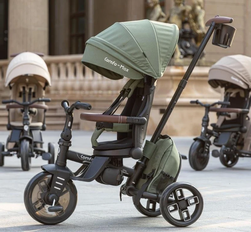 Tricicletă Qplay Comfo Max Olive Green 2
