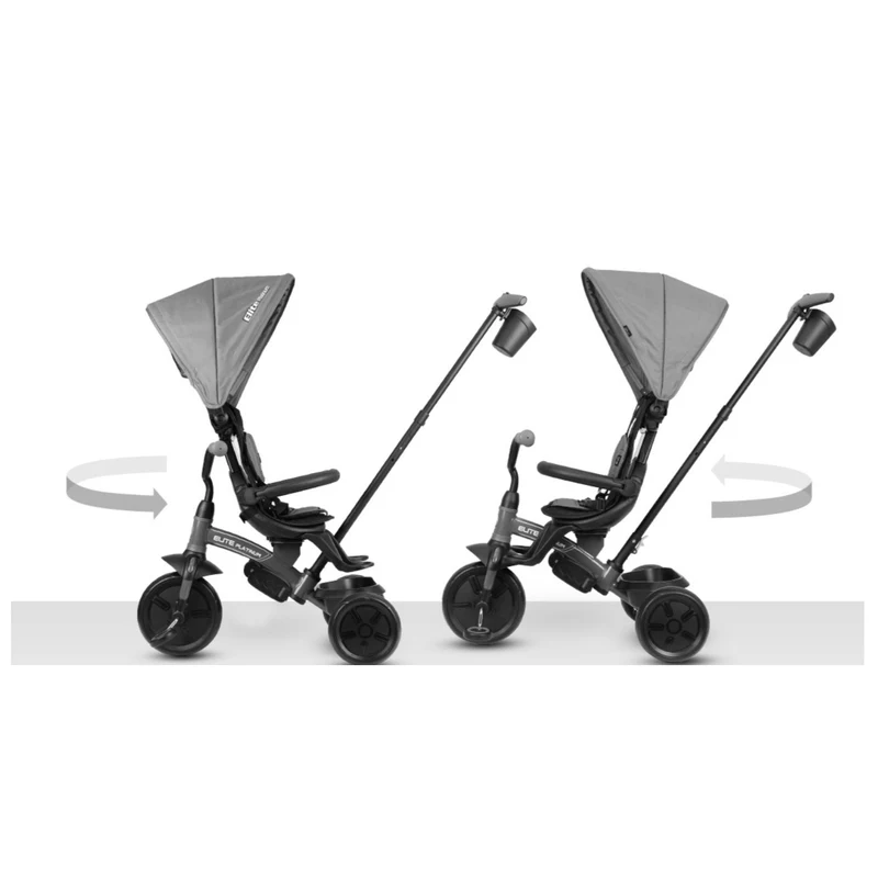 Tricicletă Qplay Elite Platinum Grey 4