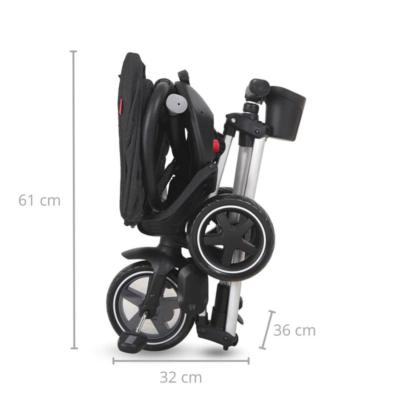 Tricicletă Qplay Nova Plus Rubber Black 7