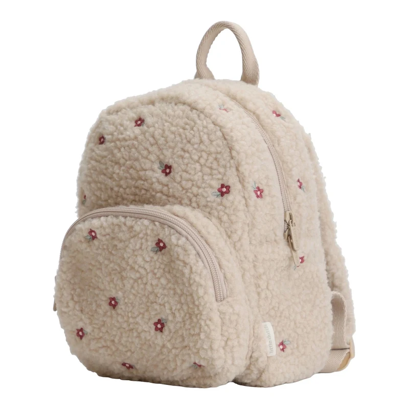 Rucsac din material teddy - Sand - Little Dutch 2