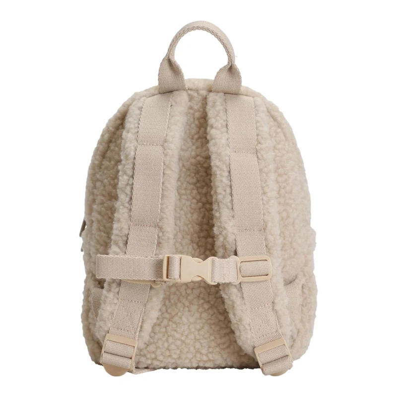 Rucsac din material teddy - Sand - Little Dutch 4