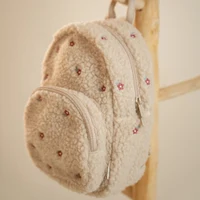 Rucsac din material teddy - Sand - Little Dutch 5