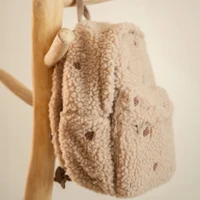 Rucsac din material teddy - Taupe - Little Dutch 6