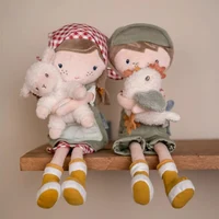 Текстильная кукла Jim с цыплёнком - 35 см - Little Farm - Little Dutch 3