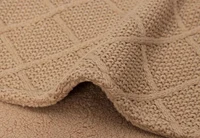 Patura tricotata Jollein 75x100cm Biscuit/Teddy Fleece 4