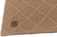 Patura tricotata Jollein 75x100cm Biscuit/Teddy Fleece 5