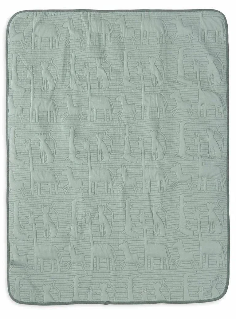 Paturica Jollein 75x100cm Velvet Jungle Jumbo Ash Green 3