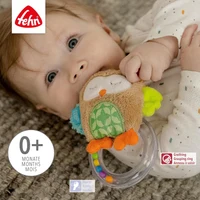 Игрушка для малышей, Сова, погремушка, 13 см, Fehn 3