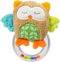 Игрушка для малышей, Сова, погремушка, 13 см, Fehn