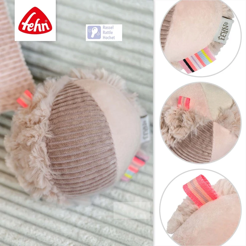 Jucarie doudou din textil Fehn Ursulet Somnoros 2