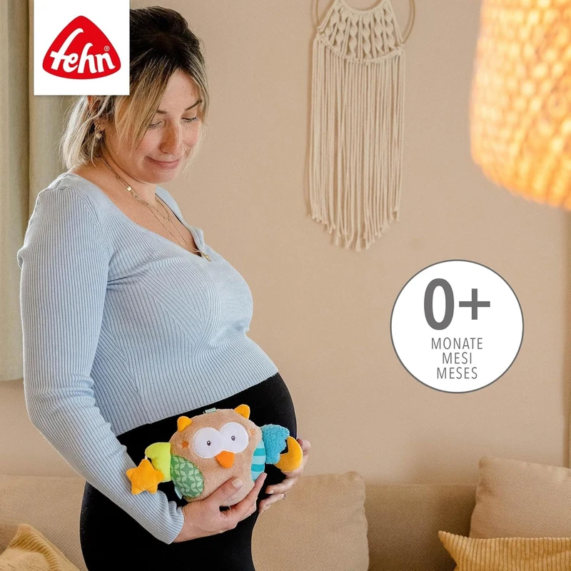 Jucarie muzicala - Bufnita somnoroasa (18 cm), Fehn 3