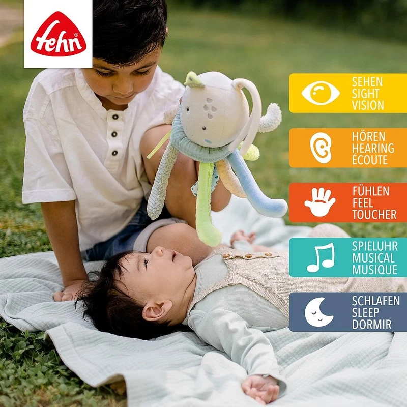 Музыкальная игрушка – Осьминог (пастель), Fehn 4