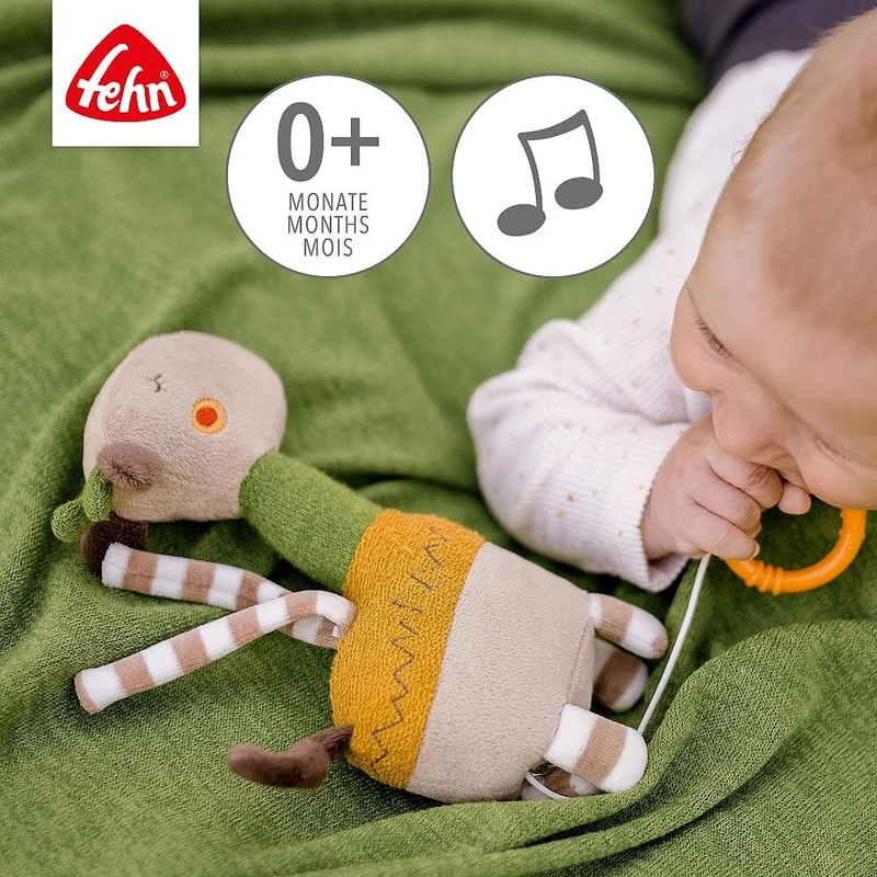 Музыкальная игрушка, Fehn, Жираф, 20 см, многоцветная 3