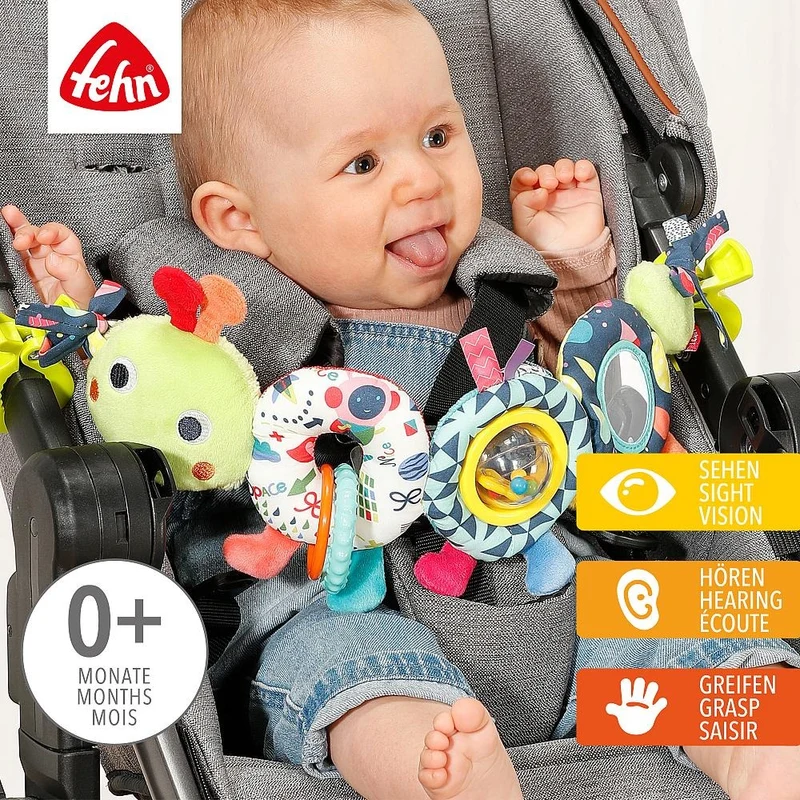 Jucarie pentru carucior - Omiduta colorata, Fehn 4