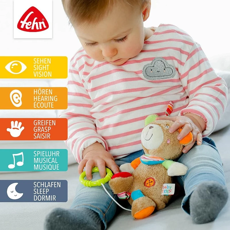 Музыкальная подвесная игрушка Fehn, Teddy 4