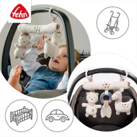 Mascota educationala patut bebe, Fehn, 25 cm, Alb 3
