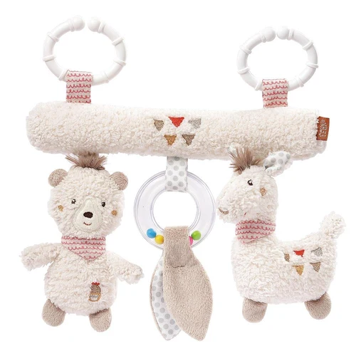 Mascota educationala patut bebe, Fehn, 25 cm, Alb