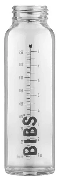 Biberon din sticla anticolici BIBS Baby Blue cu tetina din latex 0+ luni, 225 ml 2
