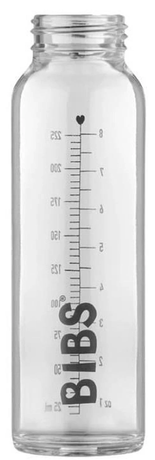 Biberon din sticla anticolici BIBS Baby Blue cu tetina din latex 0+ luni, 225 ml 2