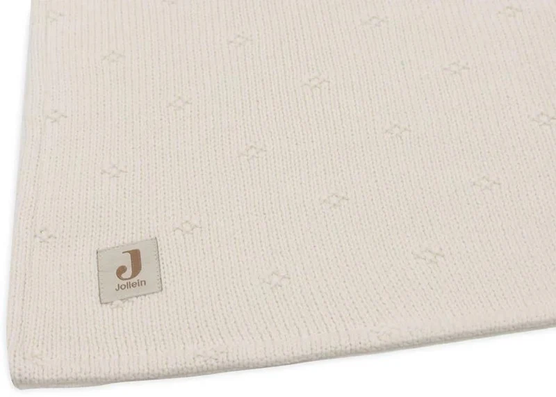 Patura tricotata Jollein 75x100cm Ivory 2
