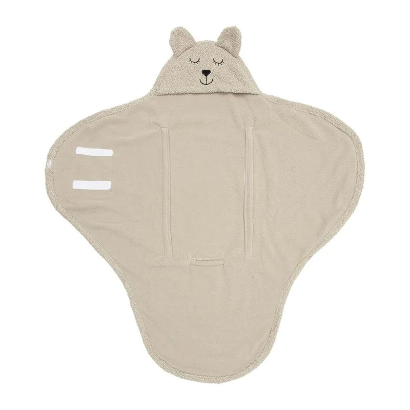 Paturica de infasat Jollein Bear Boucle Olive 3