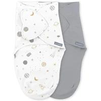 Набор из 2 пелёнок-коконов Ingenuity SwaddleMe Sunset Space Monogram 0–3 мес.