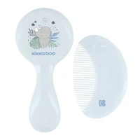 Расчёска и щётка с натуральной щетиной KikkaBoo Savanna Blue