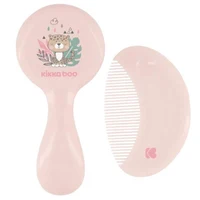 Расчёска и щётка с натуральной щетиной KikkaBoo Savanna Pink