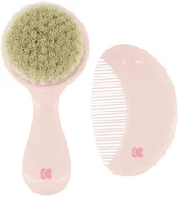 Расчёска и щётка с натуральной щетиной KikkaBoo Savanna Pink 2