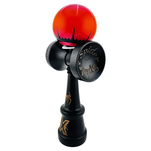 Kendama Royal Spike X Original profesionala, 7.5*6*18cm, negru-rosu 5
