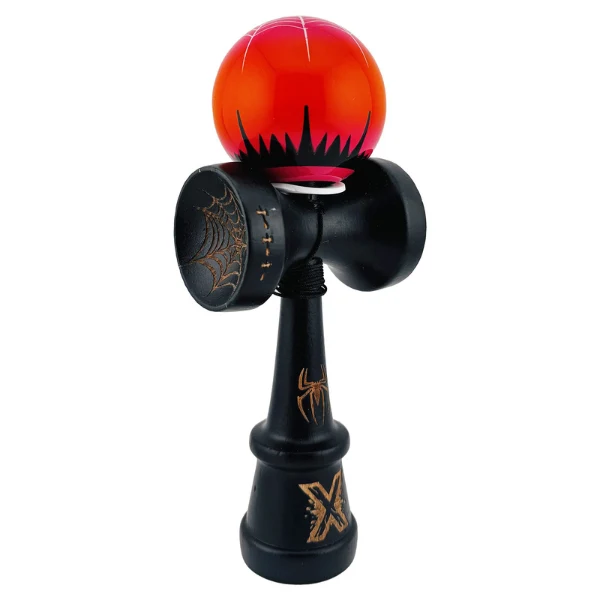 Kendama Royal Spike X Original profesionala, 7.5*6*18cm, negru-rosu 4