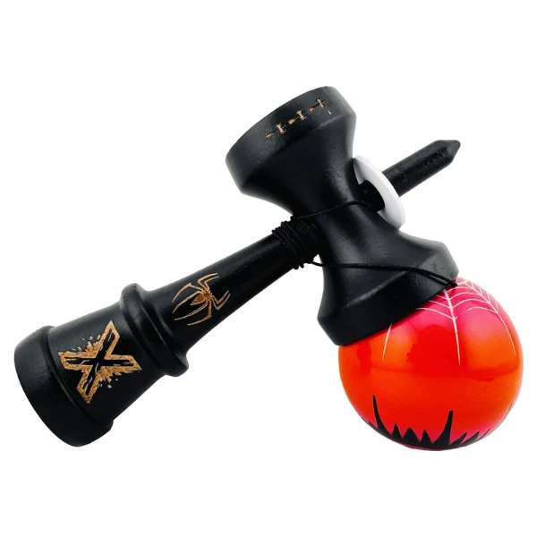 Kendama Royal Spike X Original profesionala, 7.5*6*18cm, negru-rosu 2