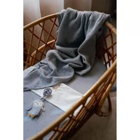 Муслиновые пелёнки из органического хлопка - набор из 2 штук - 70x70 см - Pure Denim Blue - Little Dutch 4